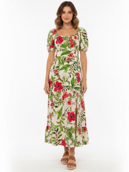 London Times Dresses & Skirts - London Times Floral Pink Flambé Dress